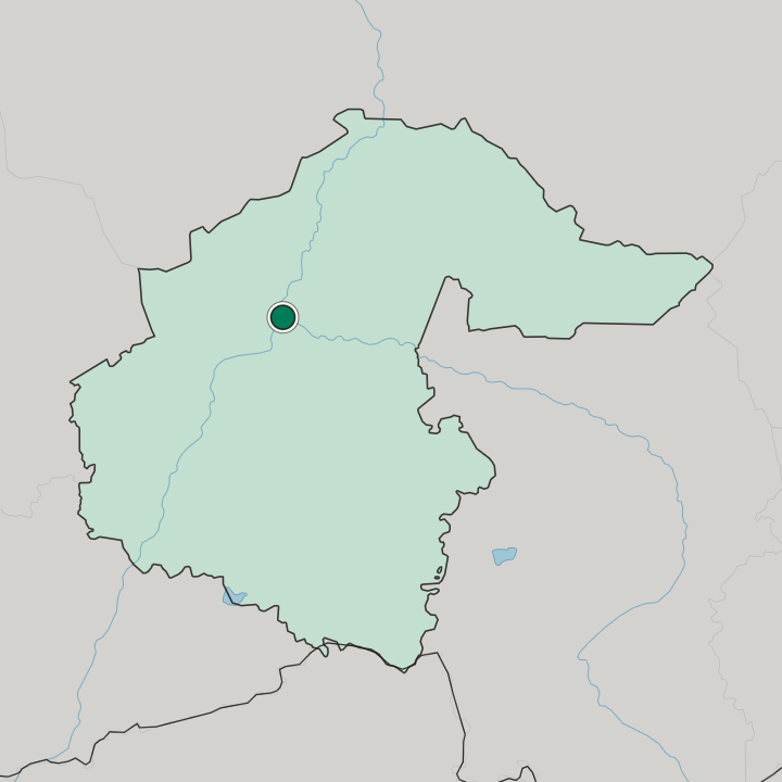 Map showing Tobolsk — In Tyumen Oblast