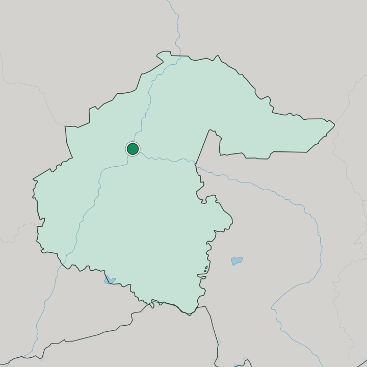Map showing Tobolsk — In Tyumen Oblast