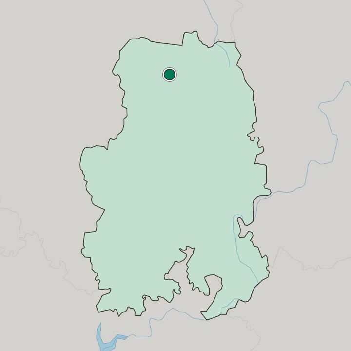 Map showing Glazov — In Udmurtskaya Respublika