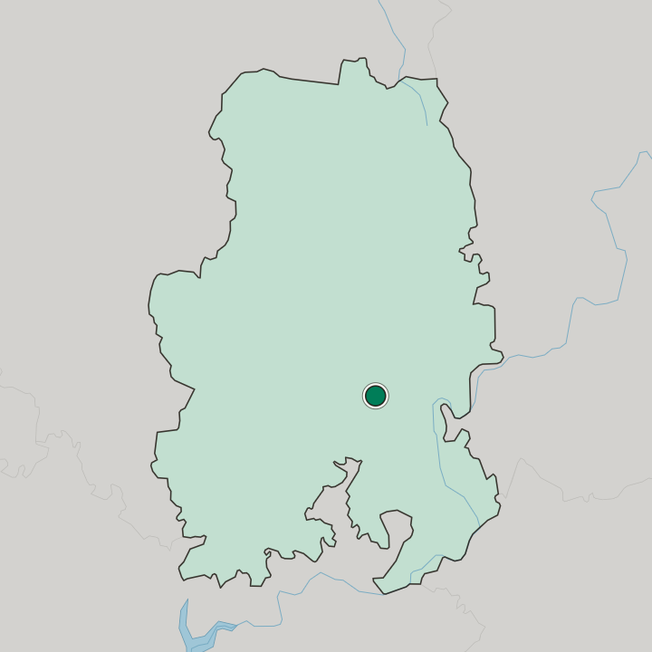 Map showing Izhevsk — In Udmurtskaya Respublika