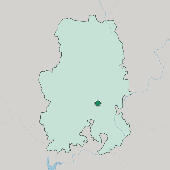 Map showing Izhevsk — In Udmurtskaya Respublika