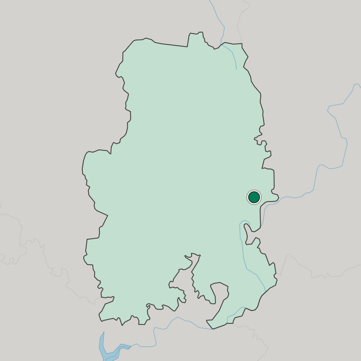 Map showing Votkinsk — In Udmurtskaya Respublika