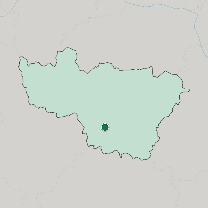 Map showing Gus’-Khrustal’nyy — In Vladimirskaya Oblast’
