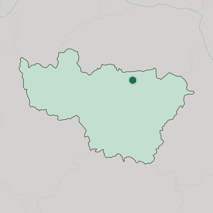 Map showing Kovrov — In Vladimirskaya Oblast’