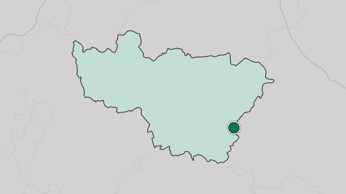 Map of Murom in Russia