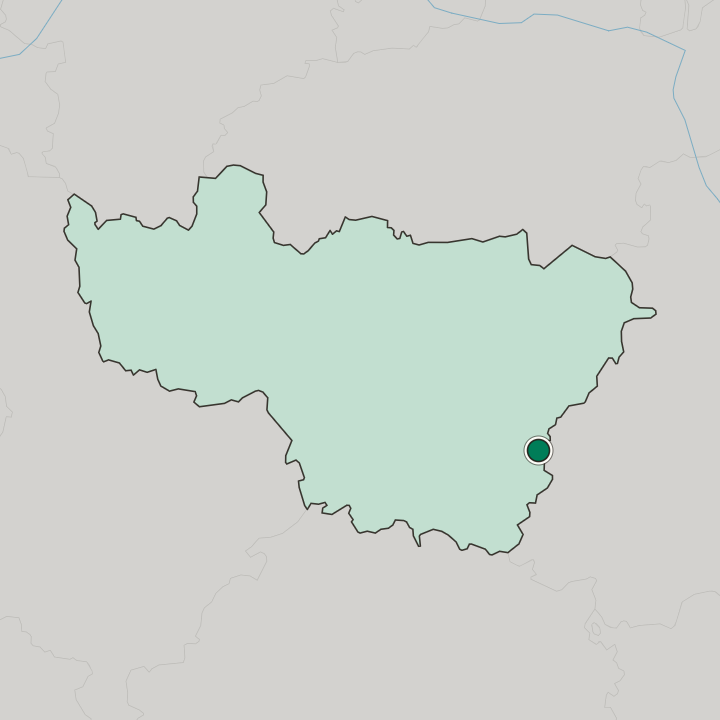 Map showing Murom — In Vladimirskaya Oblast’