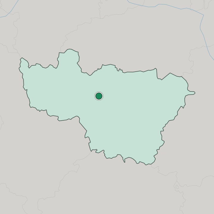 Map showing Vladimir — In Vladimirskaya Oblast’