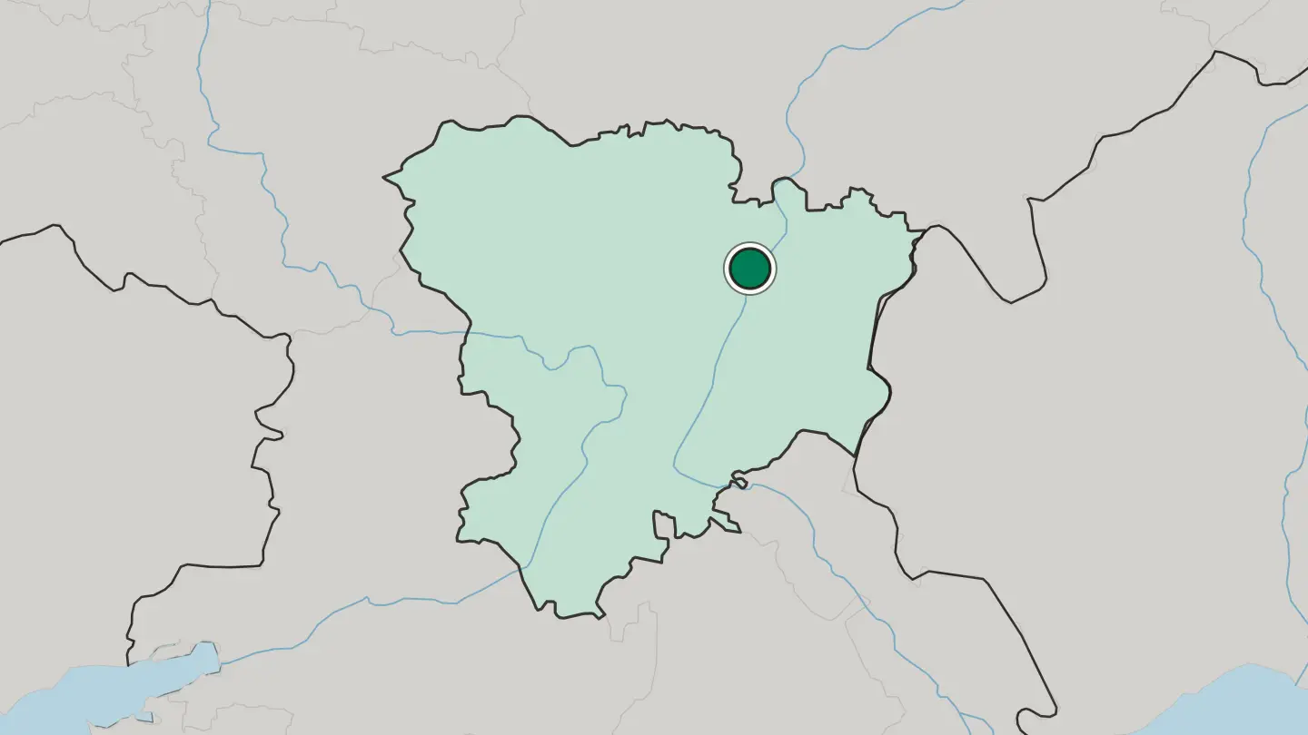 Map of Kamyshin in Russia