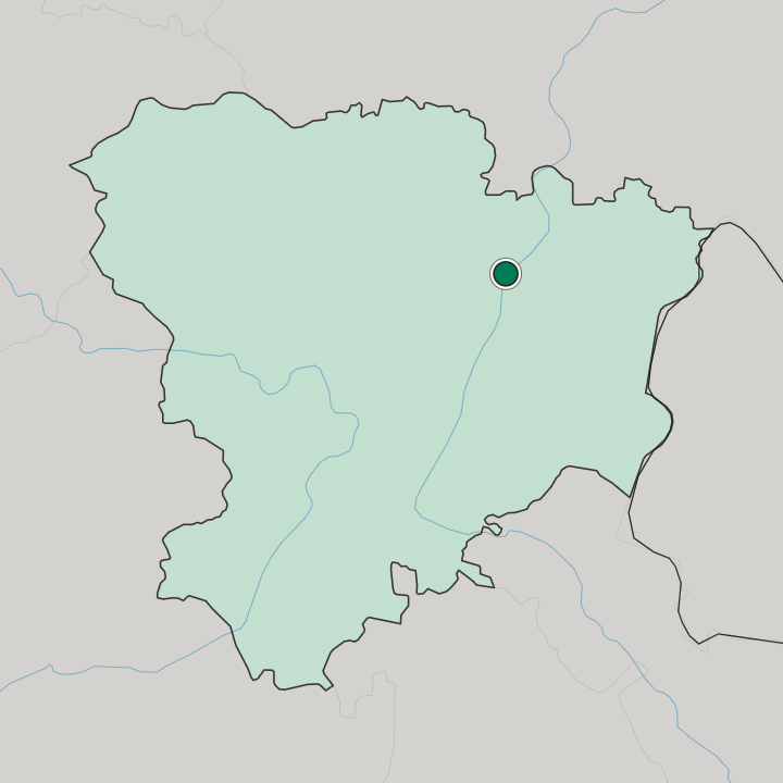 Map showing Kamyshin — In Volgograd Oblast