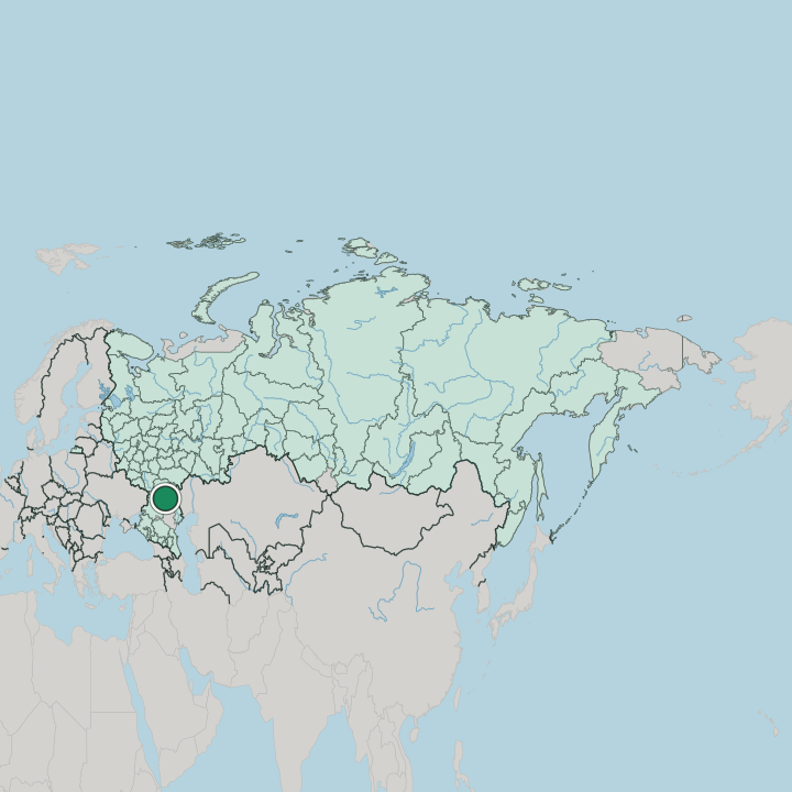 Map showing Dzerzhinskiy District — In Russia