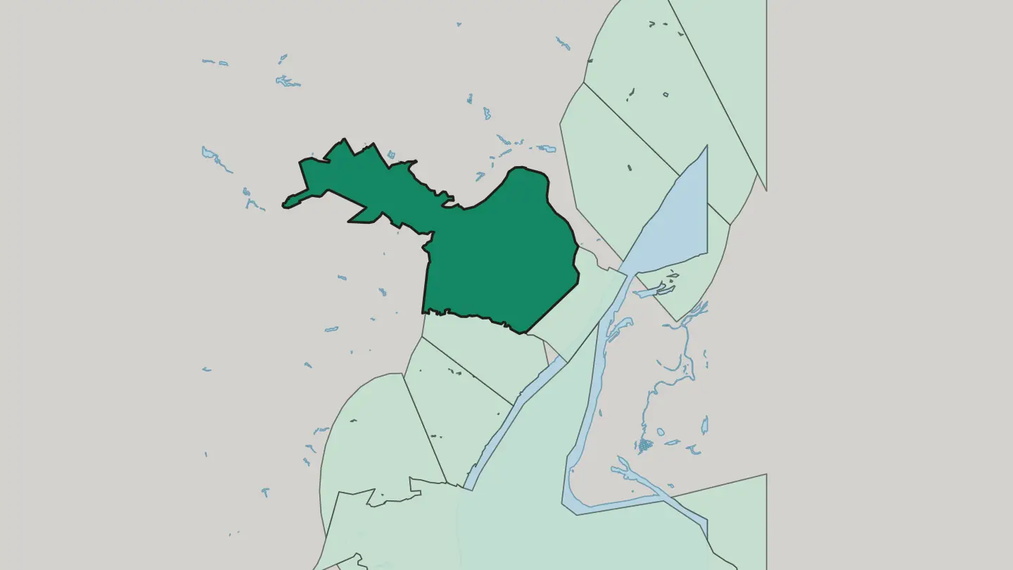 Map of Dzerzhinskiy District in Volgograd
