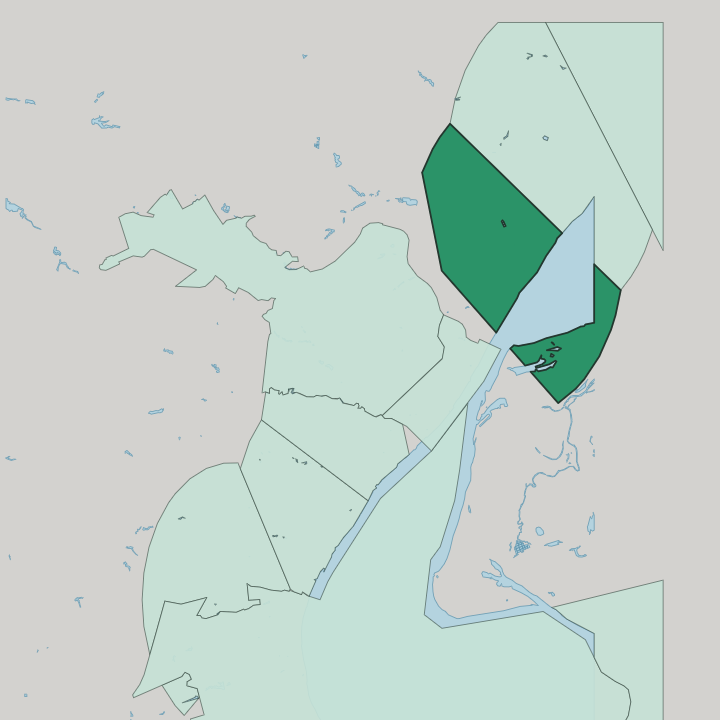 Map showing Krasnooktyabrsky District — In Volgograd