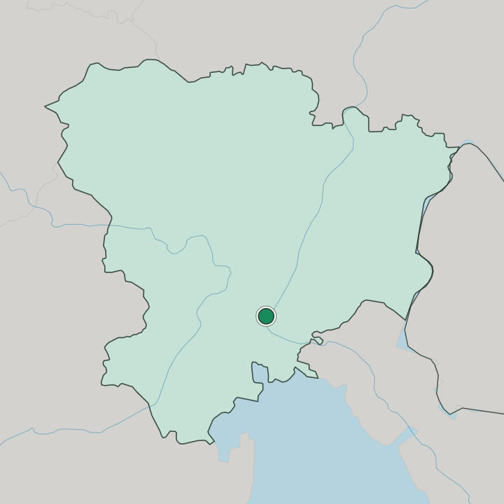Map showing Dzerzhinskiy District — In Volgograd Oblast