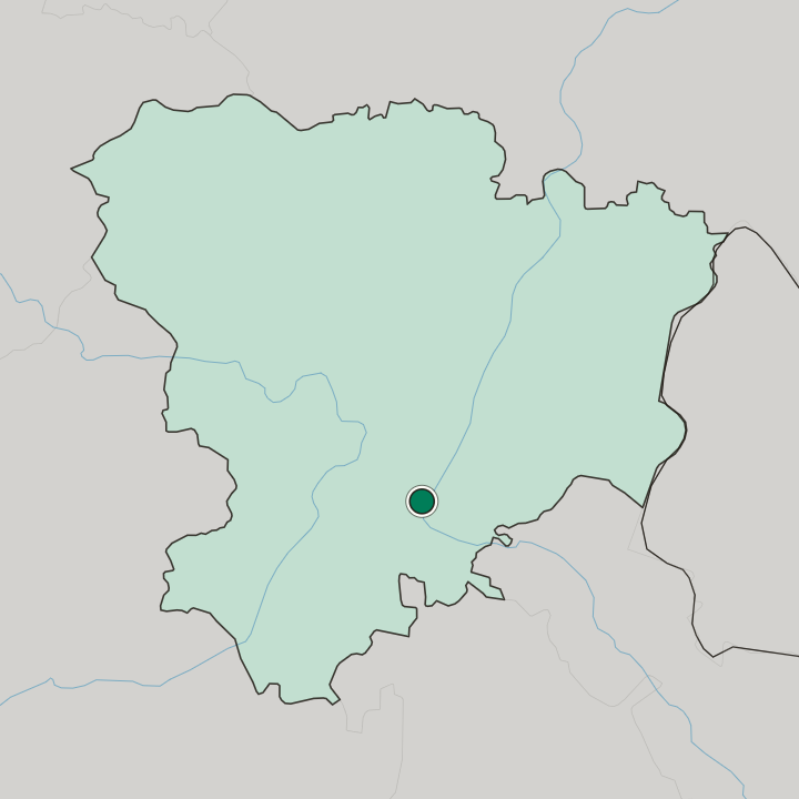 Map showing Krasnoarmeysky District — In Volgograd Oblast