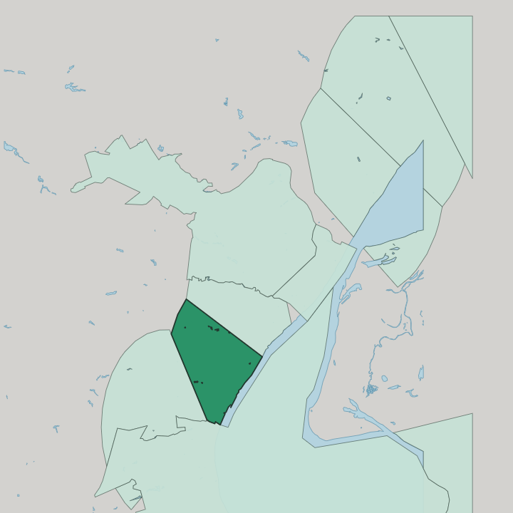Map showing Sovetsky District — In Volgograd