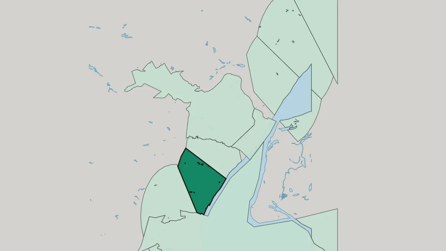 Map of Sovetsky District in Volgograd