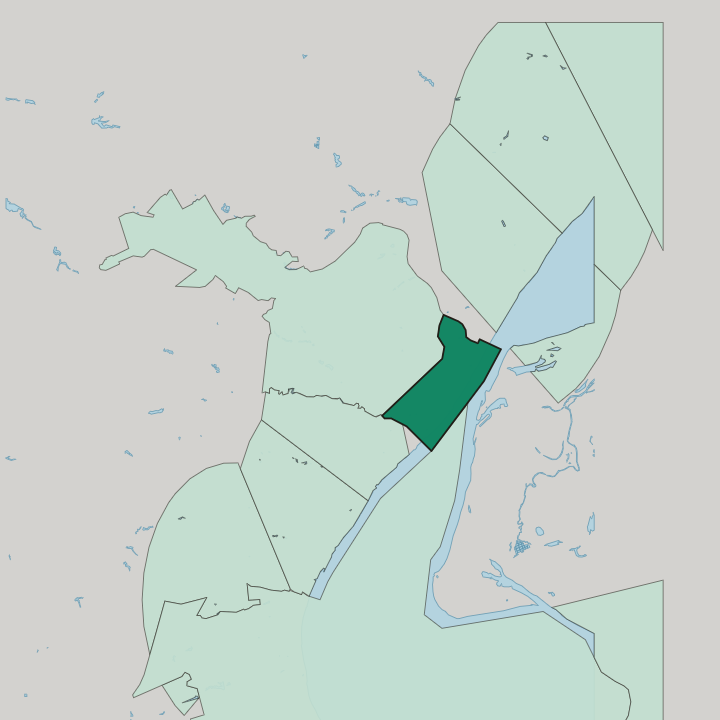 Map showing Tsentralny District — In Volgograd
