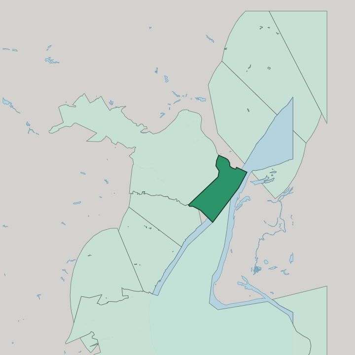 Map showing Tsentralny District — In Volgograd