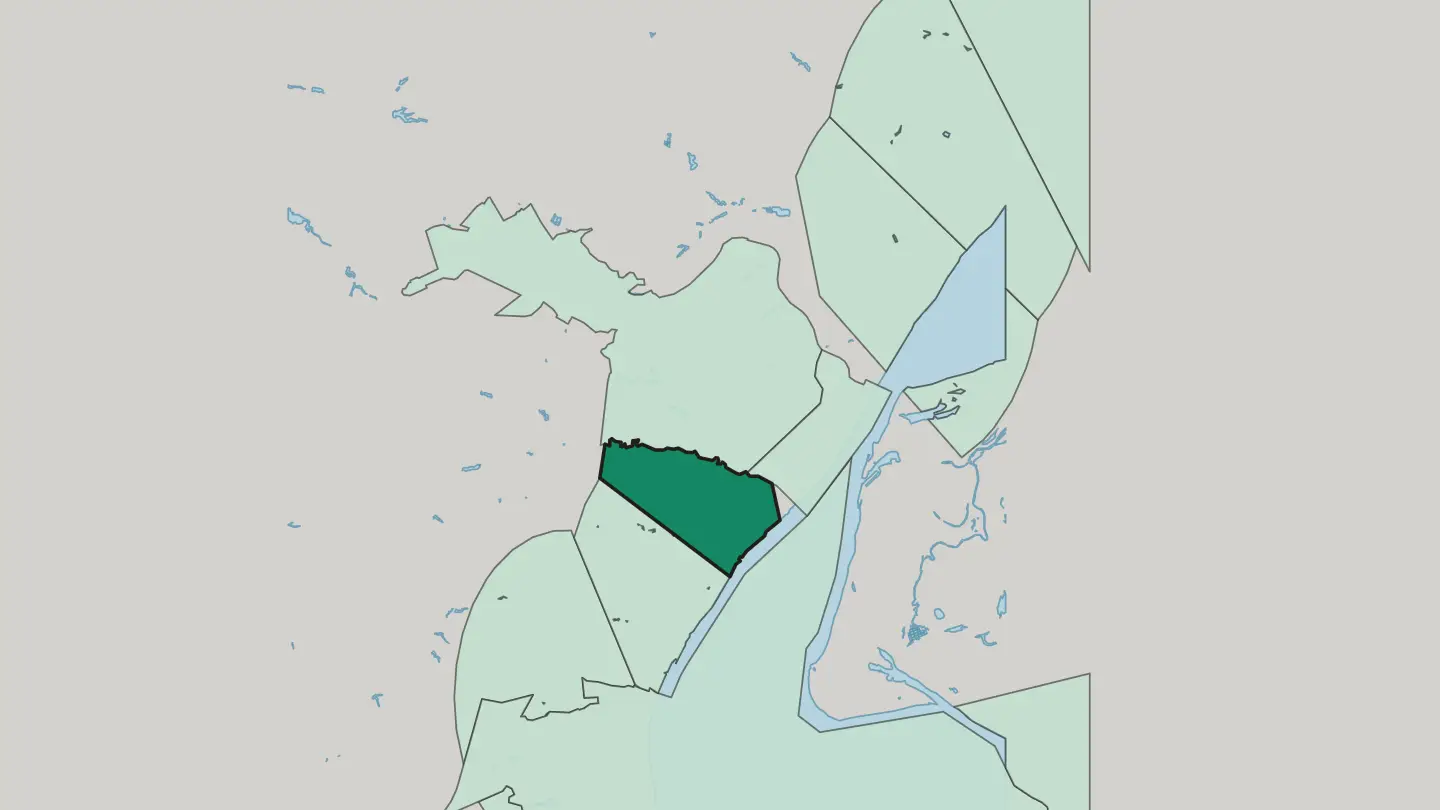 Map of Voroshilovskiy District in Volgograd