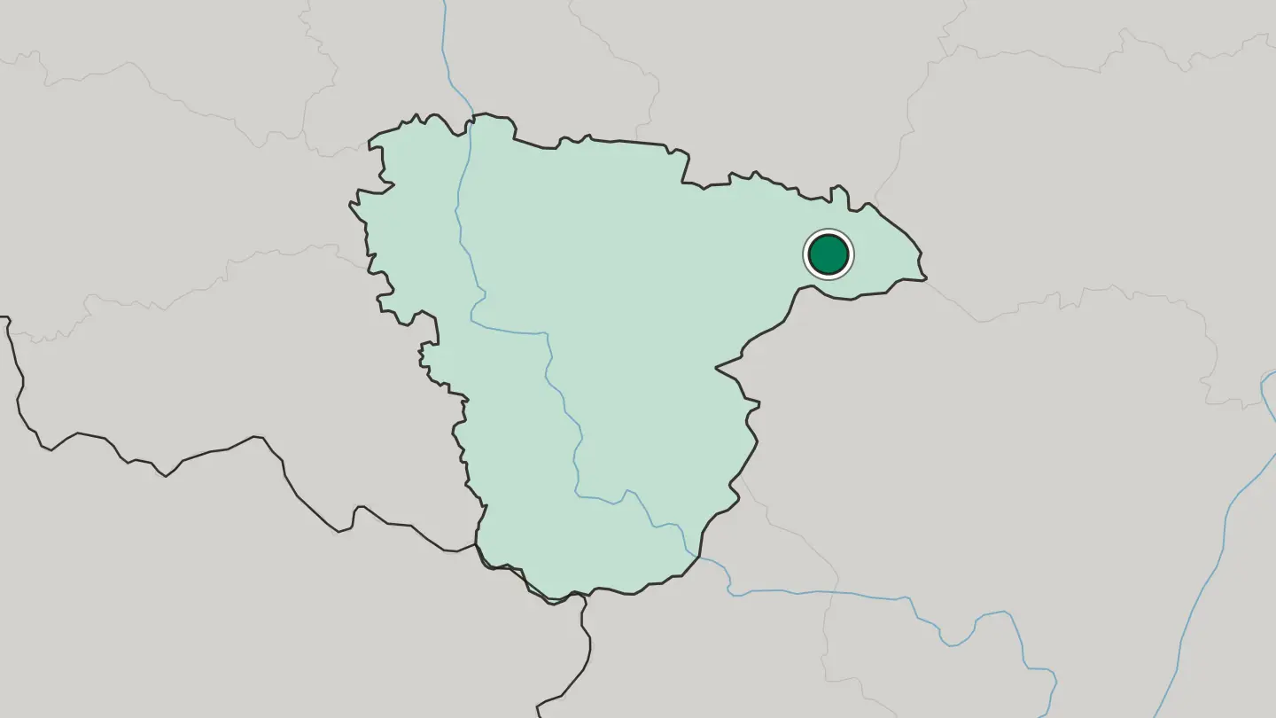 Map of Borisoglebsk in Russia