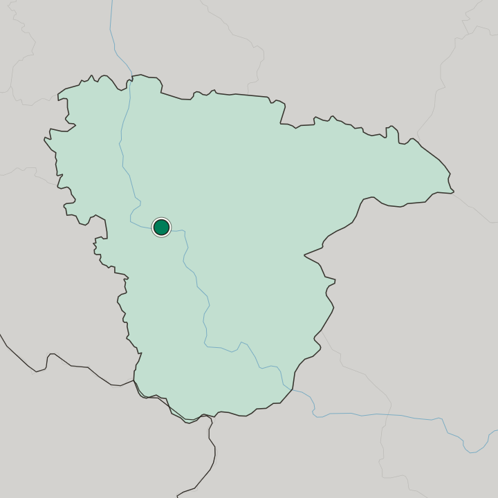 Map showing Liski — In Voronezh Oblast