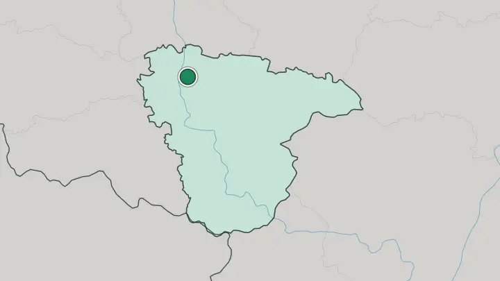 Map of Voronezh in Russia