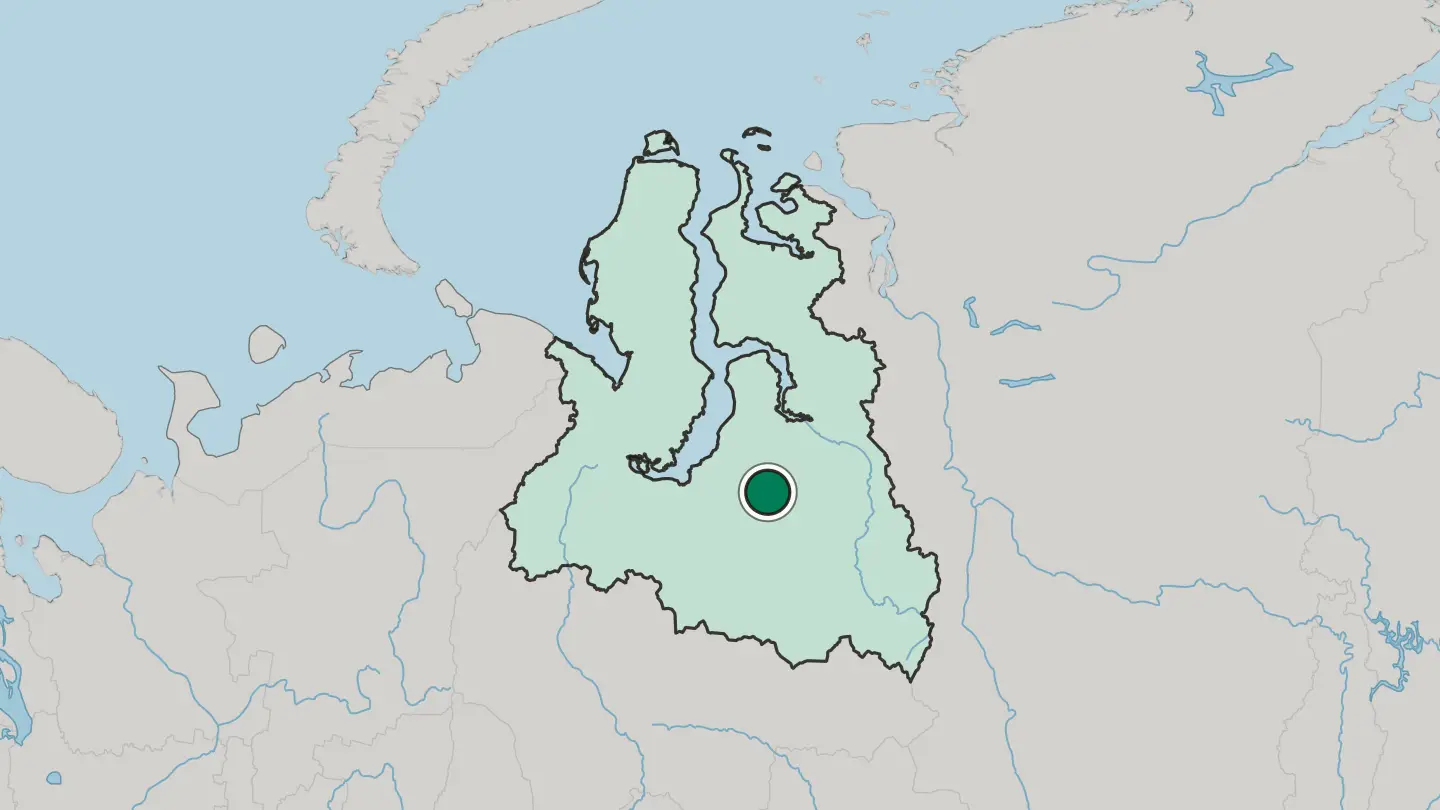 Map of Novyy Urengoy in Russia