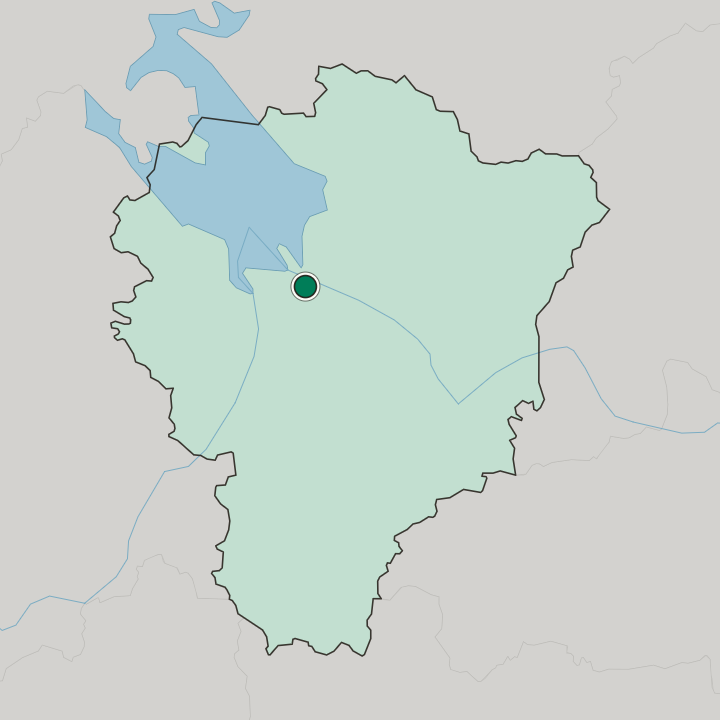 Map showing Rybinsk — In Yaroslavl Oblast