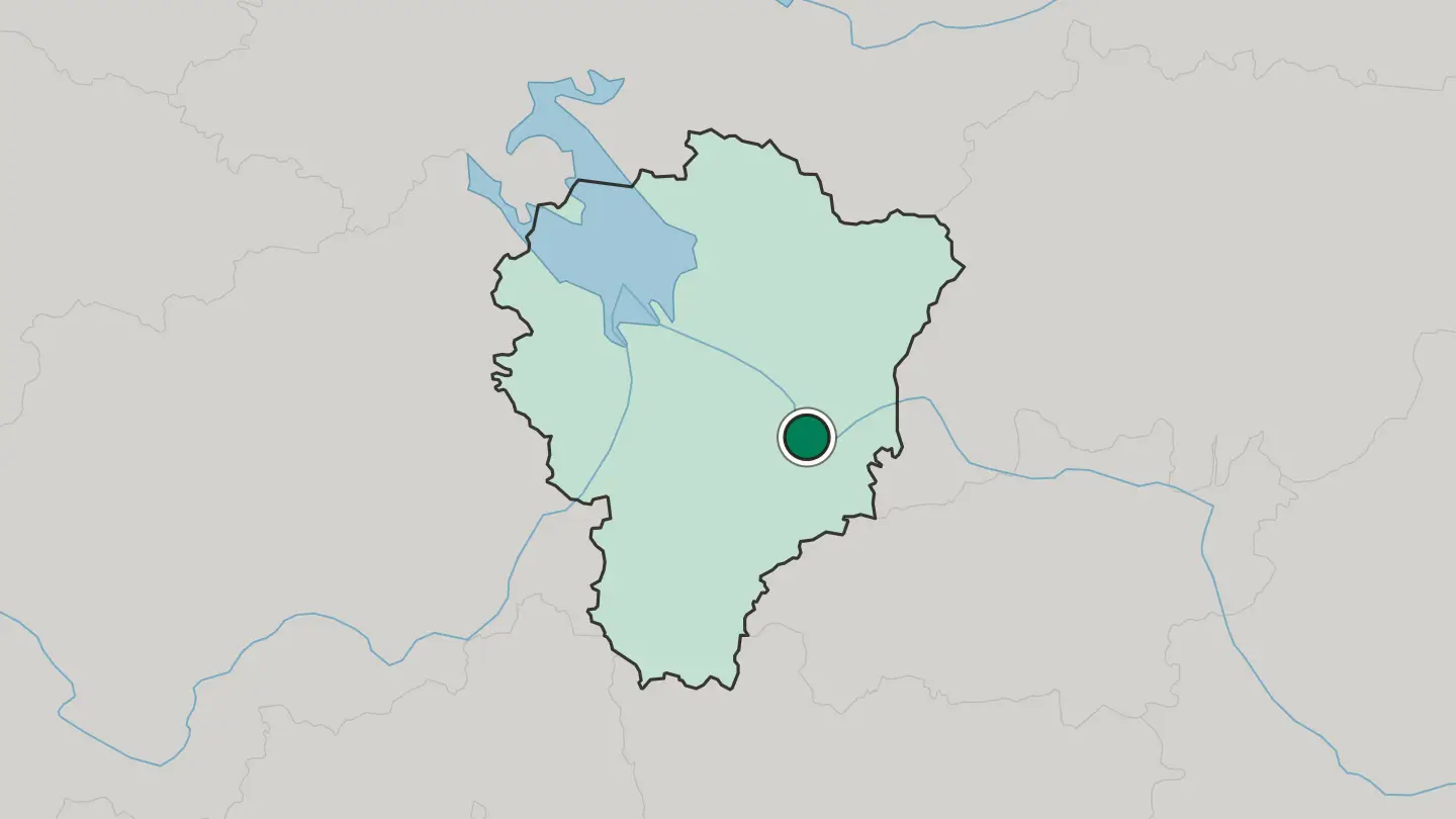 Map of Yaroslavl in Russia