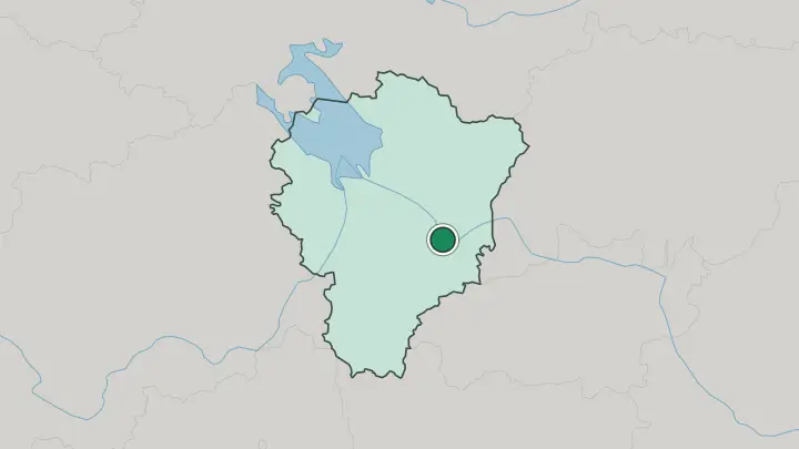 Map of Yaroslavl in Russia