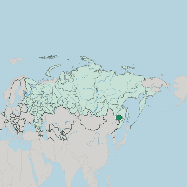 Map showing Birobidzhan — In Russia