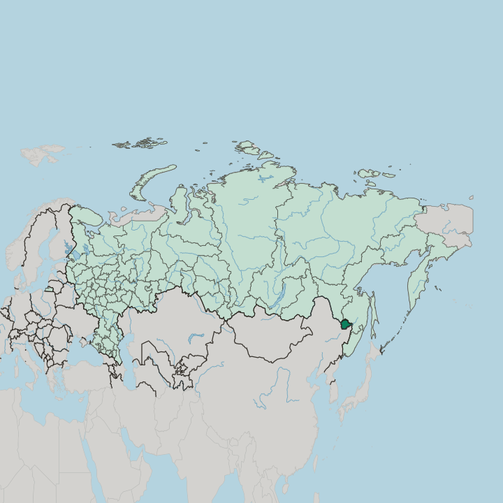 Map showing Yevrey (Jewish) Autonomous Oblast — In Russia