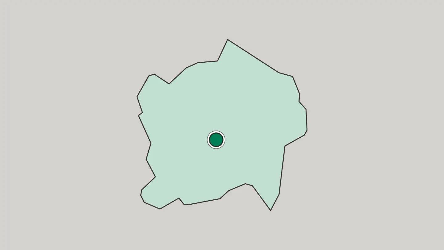 Map of Kigali in Rwanda