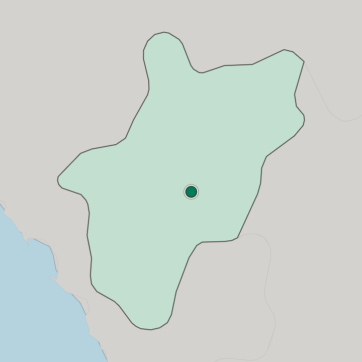 Map showing Al Bahah — In Al Bahah Region