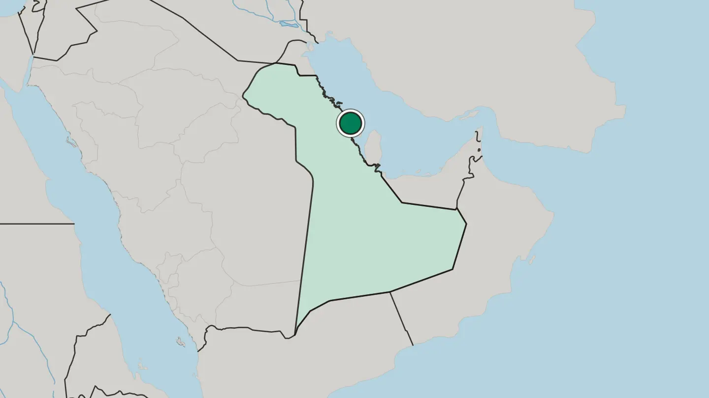 Map of Dammam in Saudi Arabia