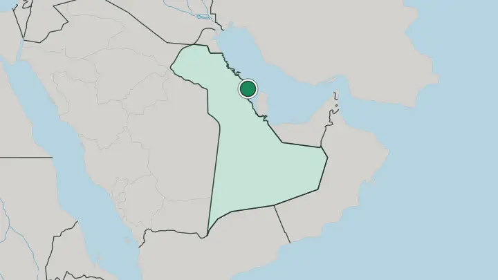Map of Khobar in Saudi Arabia