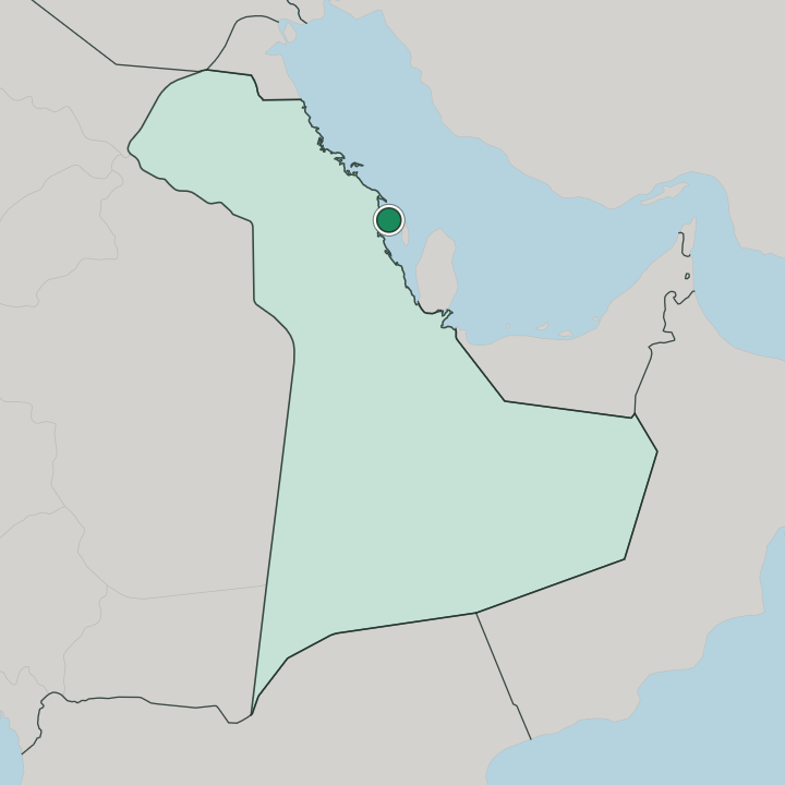 Map showing Khobar — In Eastern Province