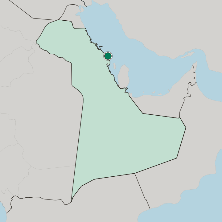 Map showing Ras Tanura — In Eastern Province