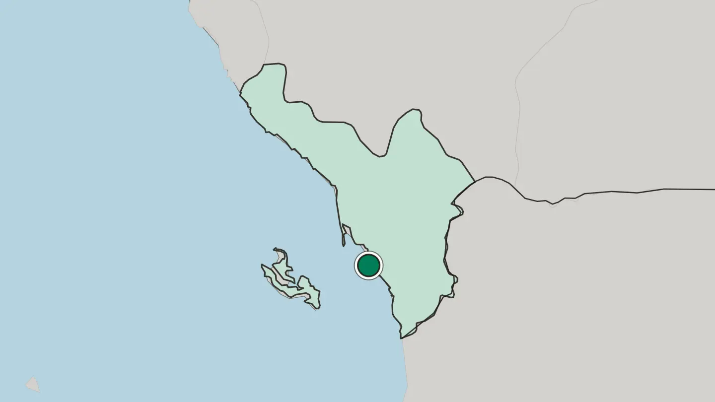 Map of Jizan in Saudi Arabia
