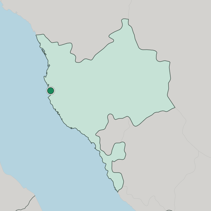 Map showing Jeddah — In Mecca Region