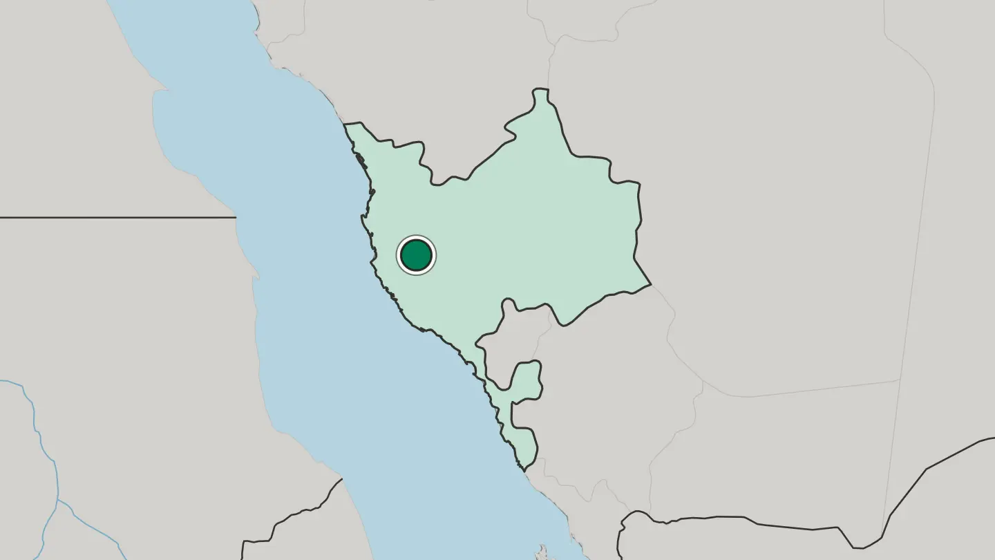Map of Makkah in Saudi Arabia