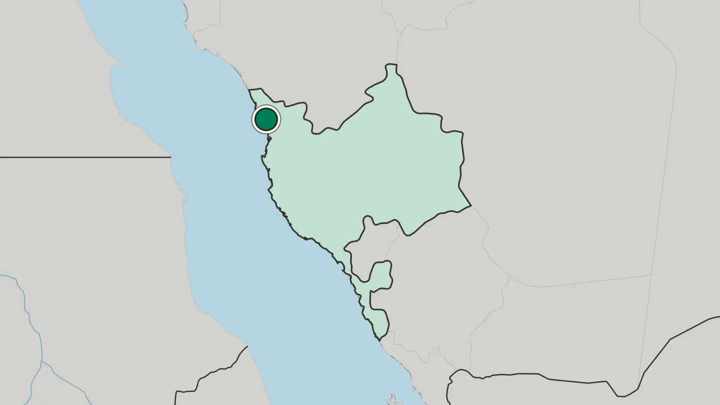 Map of Rābigh in Saudi Arabia