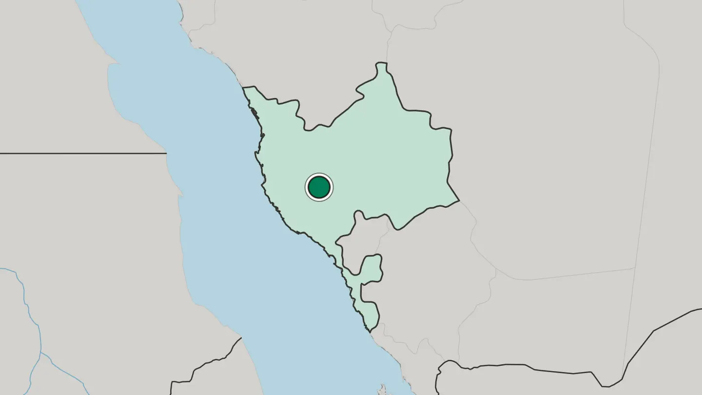 Map of Ta’if in Saudi Arabia