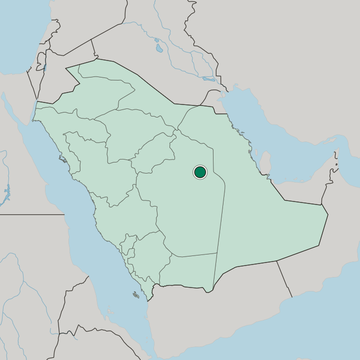 Map showing Ad Dir‘īyah — In Saudi Arabia