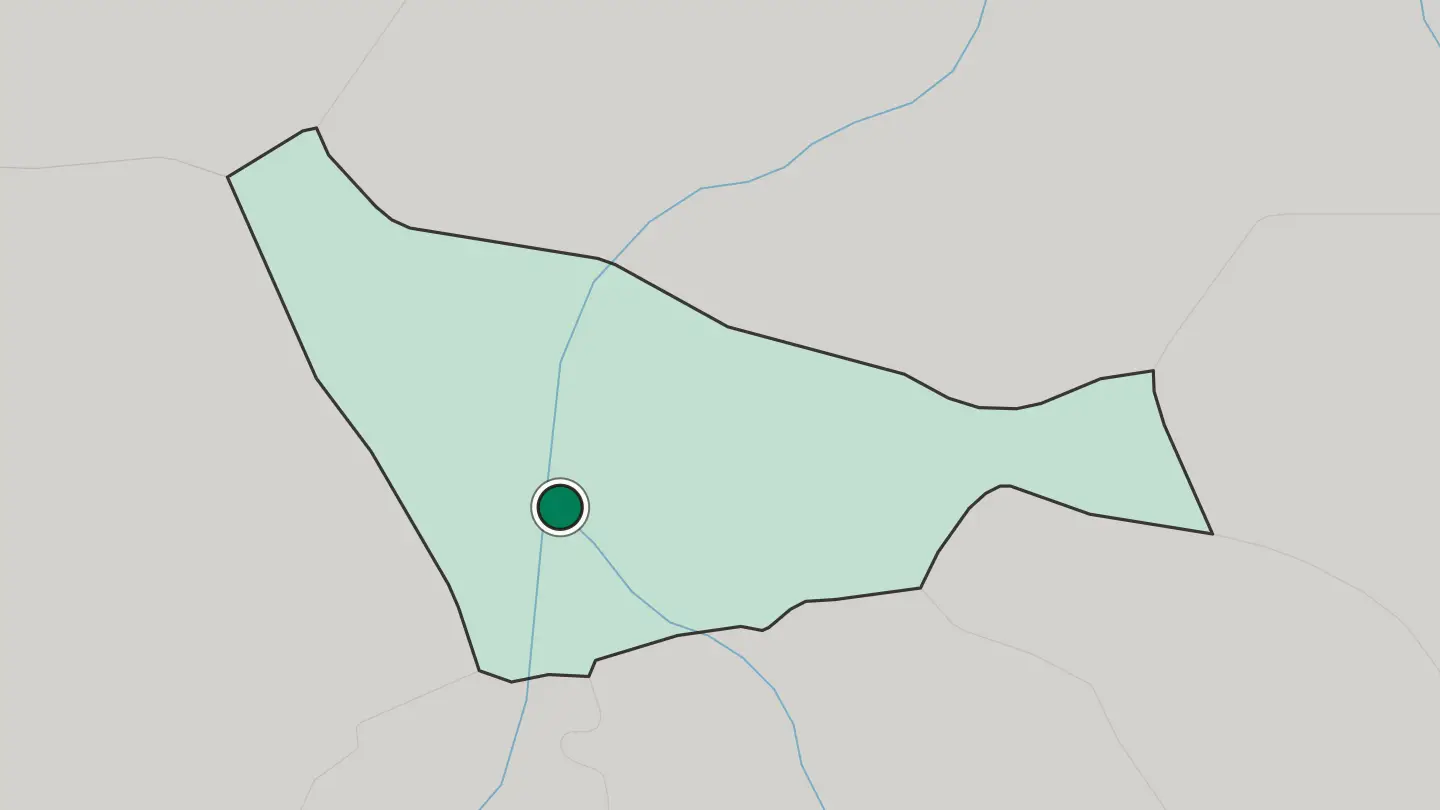 Map of Khartoum North in Sudan