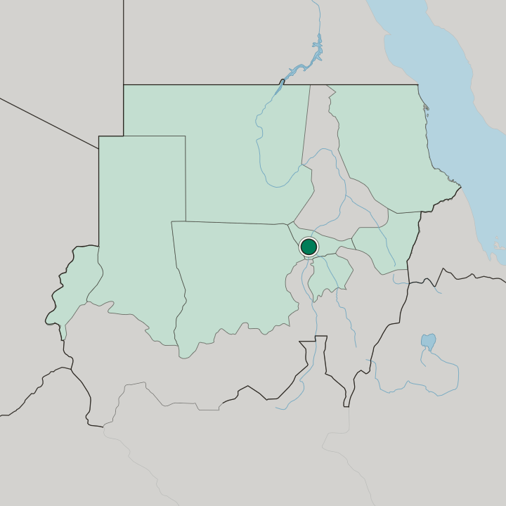 Map showing Omdurman — In Sudan