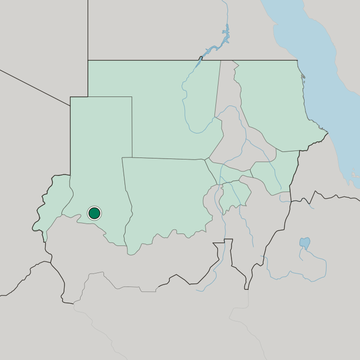 Map showing El Fasher — In Sudan