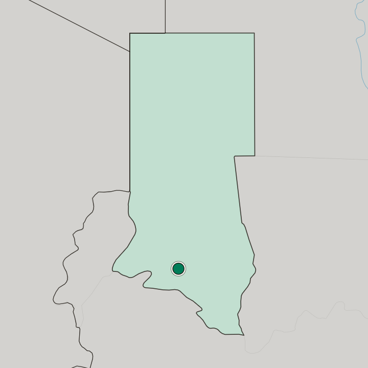 Map showing El Fasher — In North Darfur