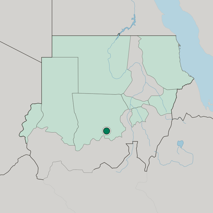 Map showing El Obeid — In Sudan