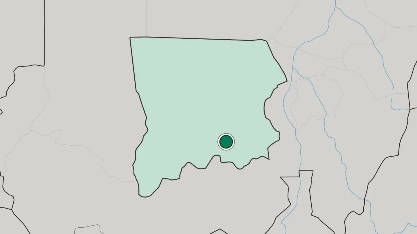 Map of El Obeid in Sudan